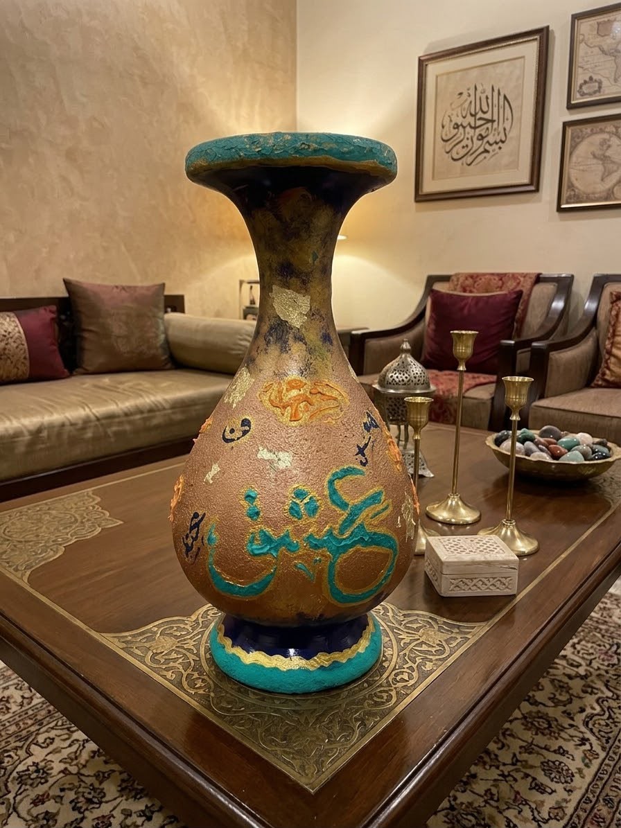 HHDPK Signature Calligraphy Vase