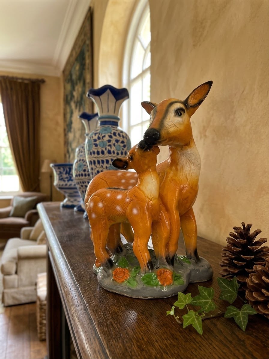 Doe & Fawn Sculptures