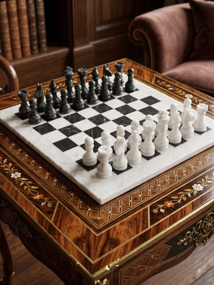 Hand Carved Marble Chess set