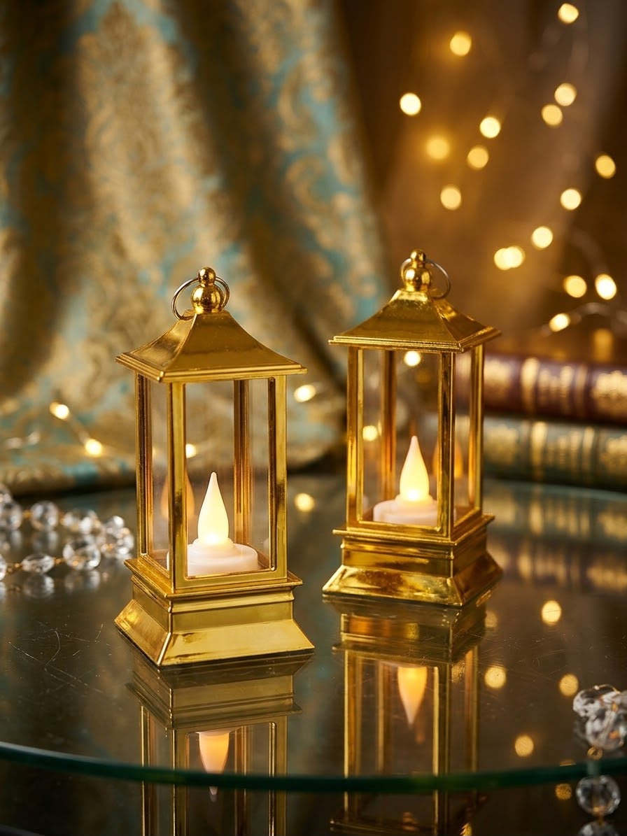 Gold LED mini Lanterns