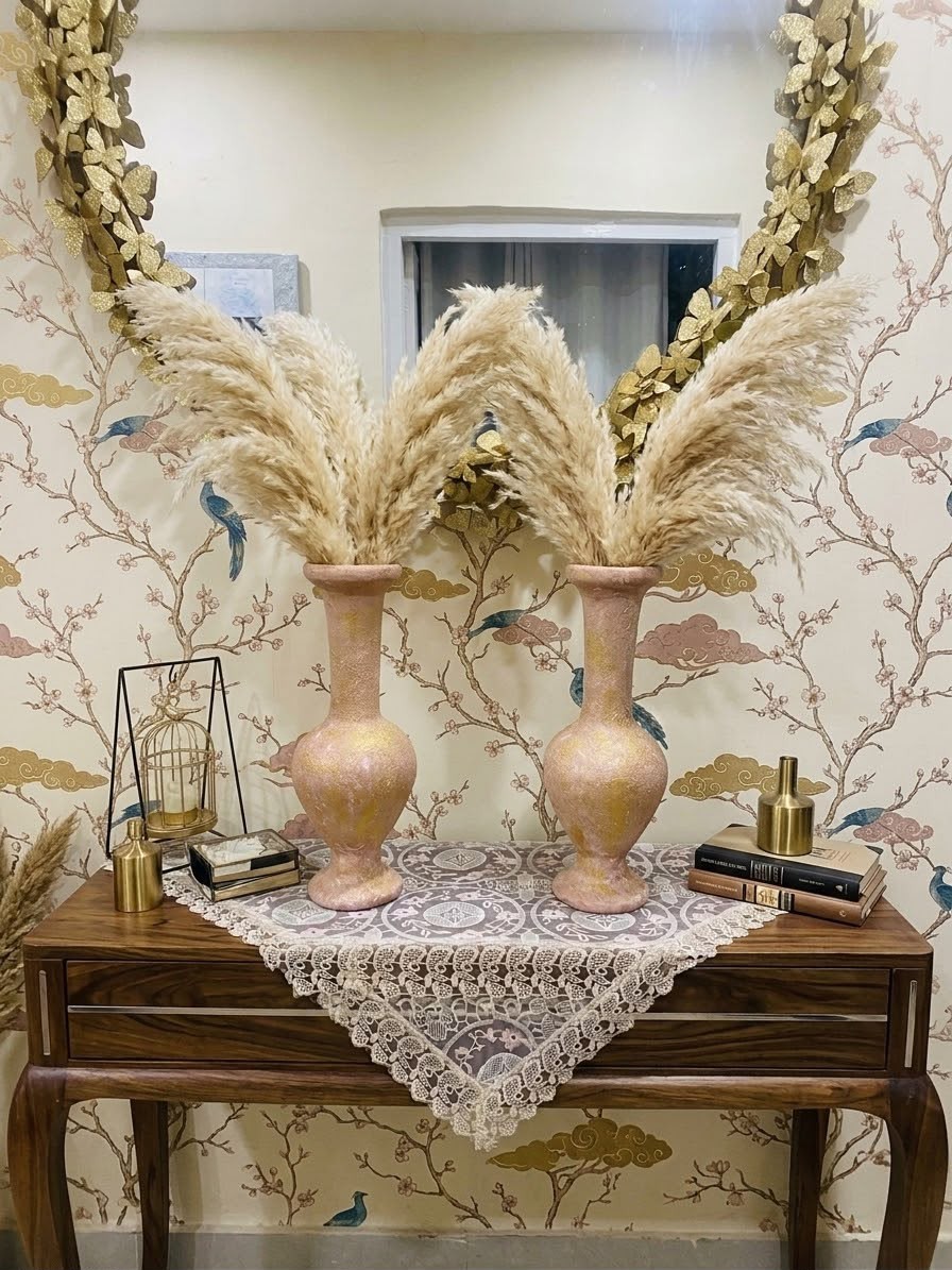 "The Golden Horizon" Terracotta Vases Pair