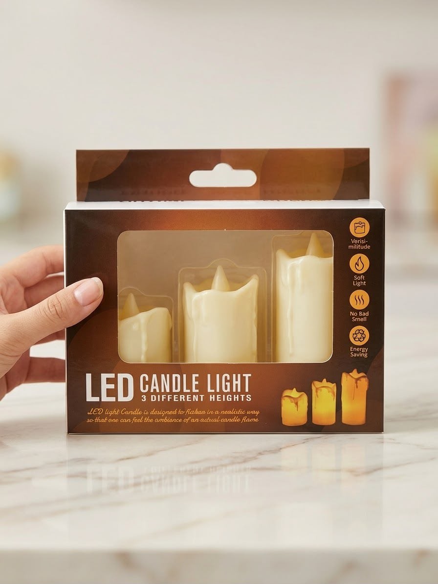 3 Flameless LED Candles